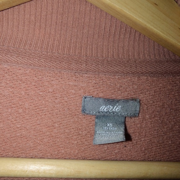 Aerie Blush Fleece Crew Neck - Picture 2 of 3